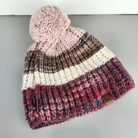 Buff Polar Alina Knitted Hat with Pom Pom - Picture 1 of 6